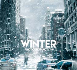极品PS动作－冰封雪景(含高清视频教程)：Winter Photoshop Action